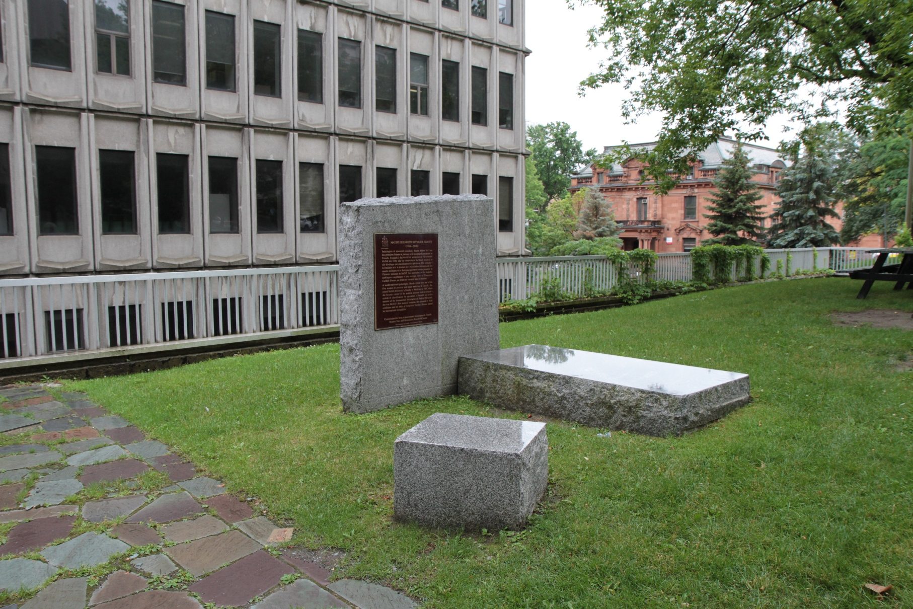 Maude Abbott's memorial tablet, McGill University, Montreal - 01.JPG